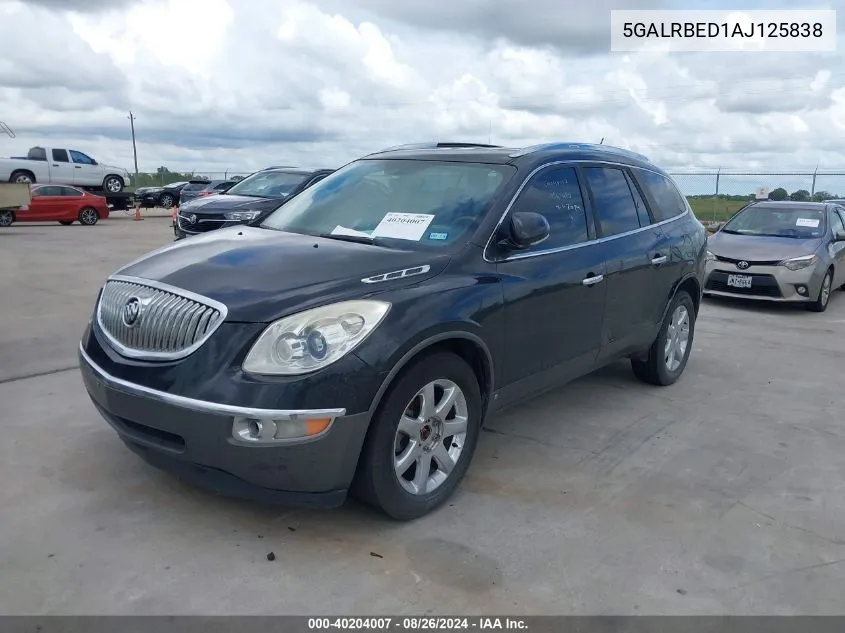 2010 Buick Enclave 1Xl VIN: 5GALRBED1AJ125838 Lot: 40204007