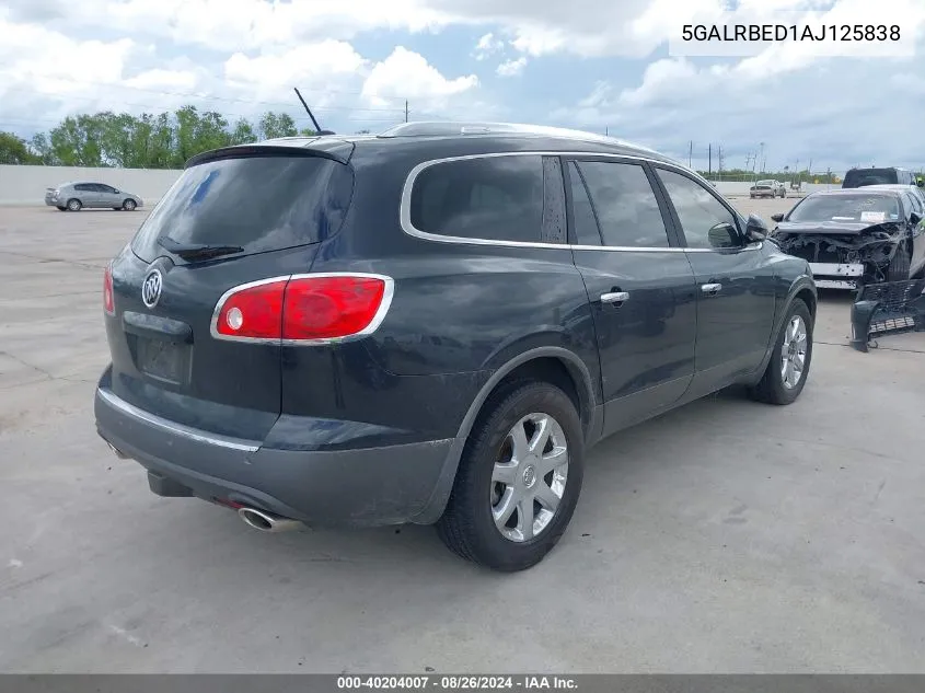 2010 Buick Enclave 1Xl VIN: 5GALRBED1AJ125838 Lot: 40204007