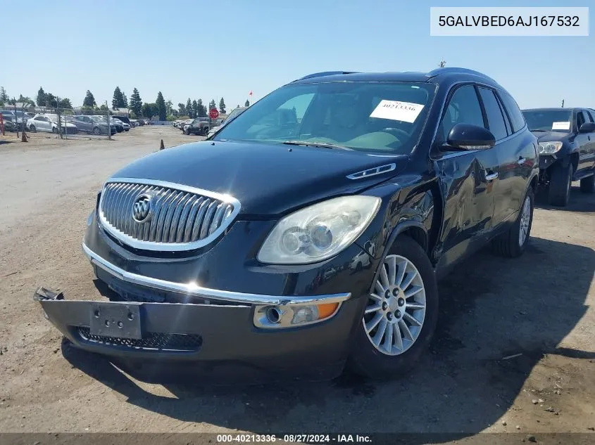 2010 Buick Enclave 1Xl VIN: 5GALVBED6AJ167532 Lot: 40213336