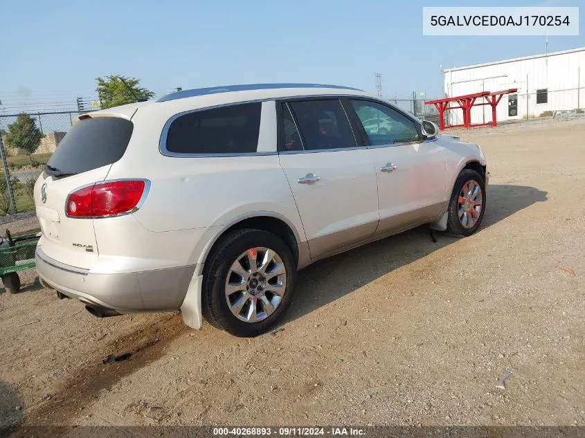 2010 Buick Enclave Cxl VIN: 5GALVCED0AJ170254 Lot: 40268893