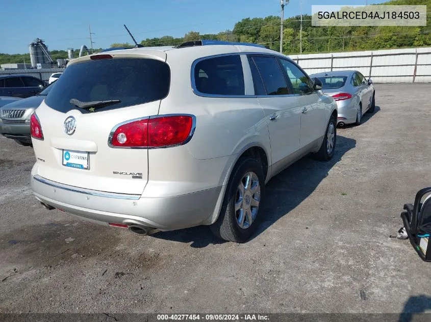 2010 Buick Enclave Cxl VIN: 5GALRCED4AJ184503 Lot: 40277454