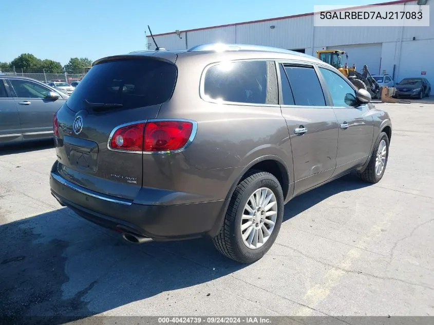 2010 Buick Enclave 1Xl VIN: 5GALRBED7AJ217083 Lot: 40424739