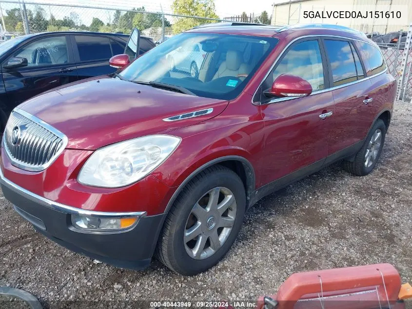 5GALVCED0AJ151610 2010 Buick Enclave 2Xl