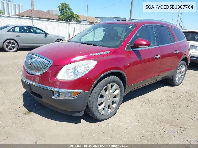 5GAKVCED5BJ307704 2011 Buick Enclave Cxl