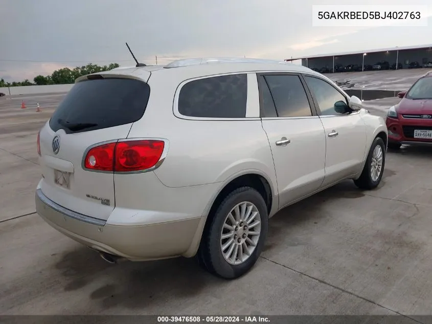 5GAKRBED5BJ402763 2011 Buick Enclave 1Xl