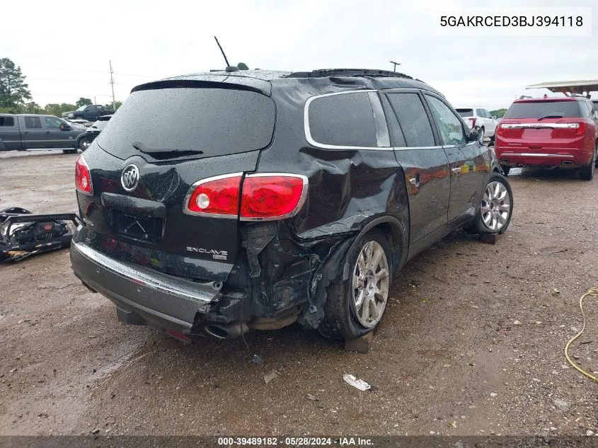 2011 Buick Enclave 2Xl VIN: 5GAKRCED3BJ394118 Lot: 39489182