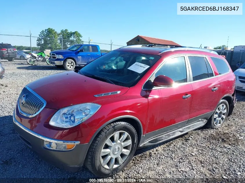 2011 Buick Enclave 2Xl VIN: 5GAKRCED6BJ168347 Lot: 39518090