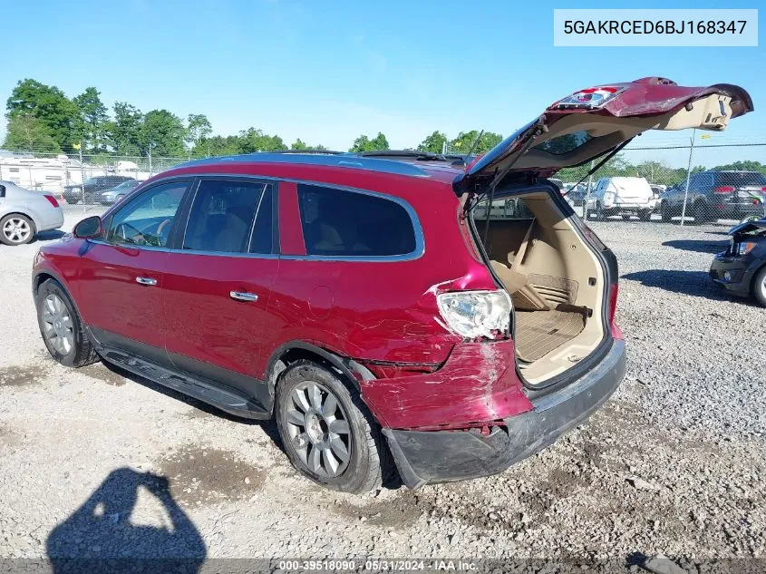 2011 Buick Enclave 2Xl VIN: 5GAKRCED6BJ168347 Lot: 39518090