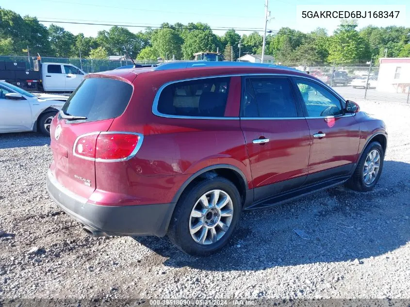 2011 Buick Enclave 2Xl VIN: 5GAKRCED6BJ168347 Lot: 39518090