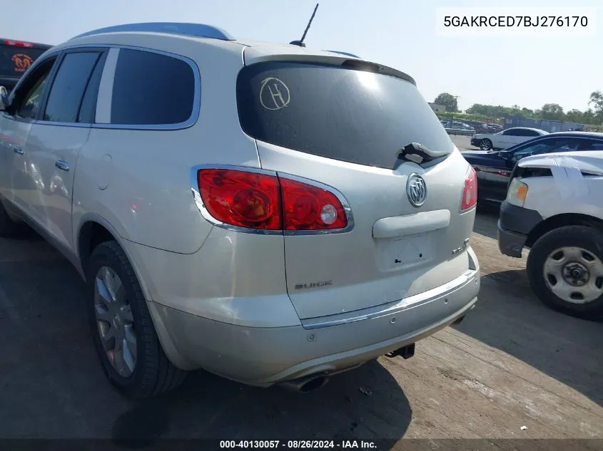 2011 Buick Enclave 2Xl VIN: 5GAKRCED7BJ276170 Lot: 40130057