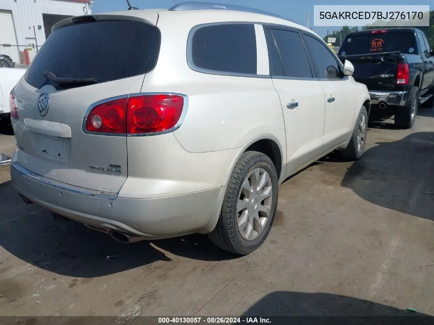 2011 Buick Enclave 2Xl VIN: 5GAKRCED7BJ276170 Lot: 40130057