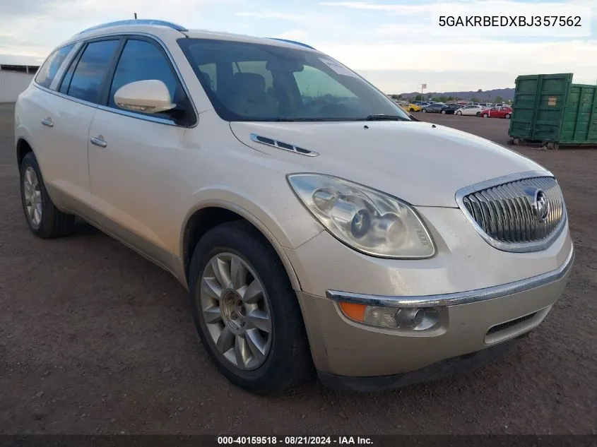 2011 Buick Enclave 1Xl VIN: 5GAKRBEDXBJ357562 Lot: 40159518