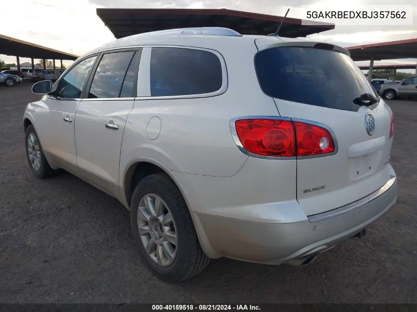 2011 Buick Enclave 1Xl VIN: 5GAKRBEDXBJ357562 Lot: 40159518