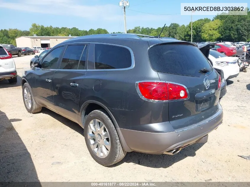 2011 Buick Enclave 2Xl VIN: 5GAKRCED8BJ303862 Lot: 40161877