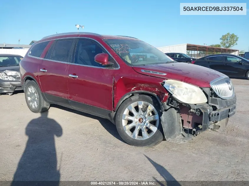 2011 Buick Enclave 2Xl VIN: 5GAKRCED9BJ337504 Lot: 40212574