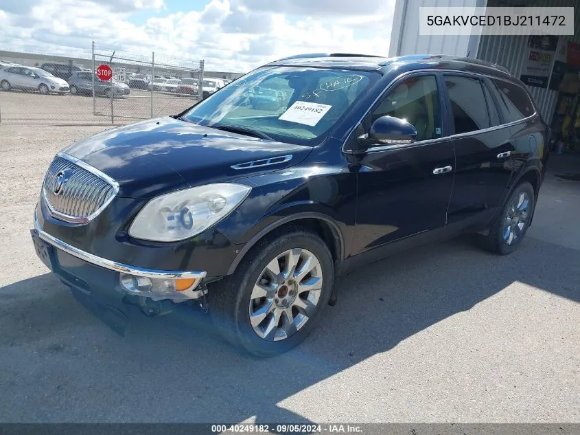 2011 Buick Enclave 2Xl VIN: 5GAKVCED1BJ211472 Lot: 40249182