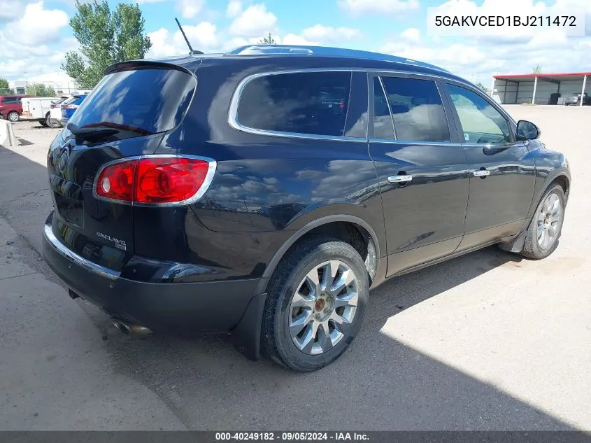 2011 Buick Enclave 2Xl VIN: 5GAKVCED1BJ211472 Lot: 40249182