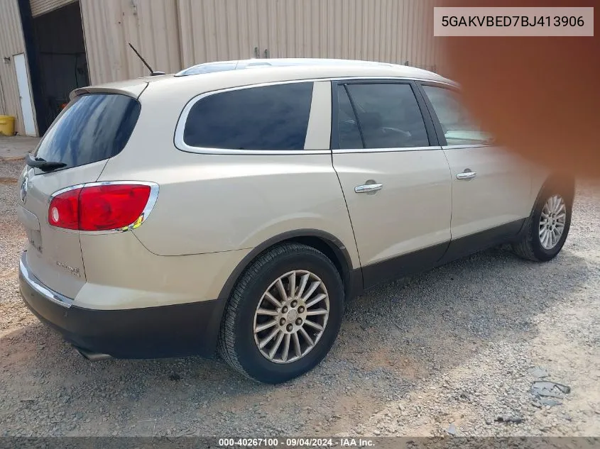 5GAKVBED7BJ413906 2011 Buick Enclave 1Xl