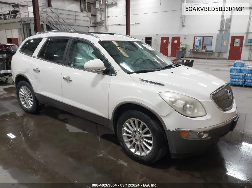 2011 Buick Enclave 1Xl VIN: 5GAKVBED5BJ301931 Lot: 40269854