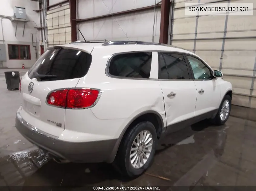 5GAKVBED5BJ301931 2011 Buick Enclave 1Xl