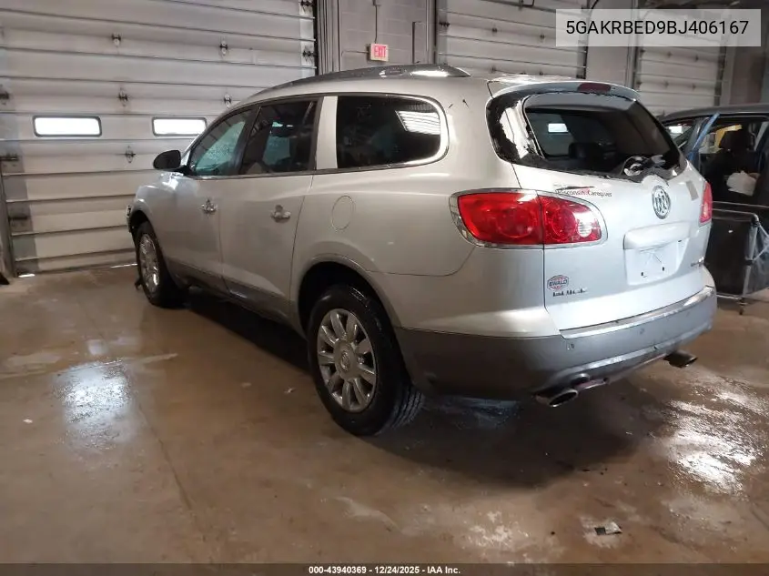 5GAKRBED9BJ406167 2011 Buick Enclave 1Xl