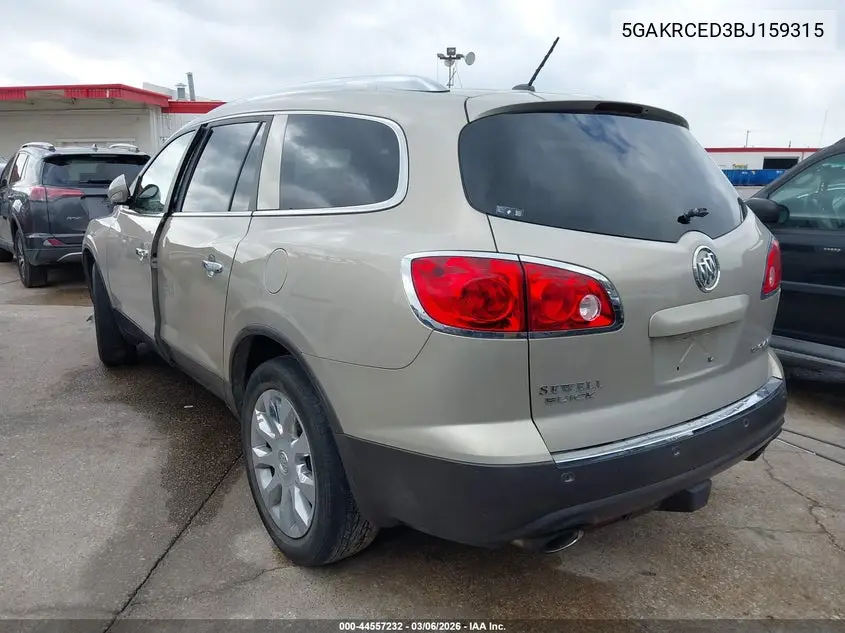 5GAKRCED3BJ159315 2011 Buick Enclave 2Xl