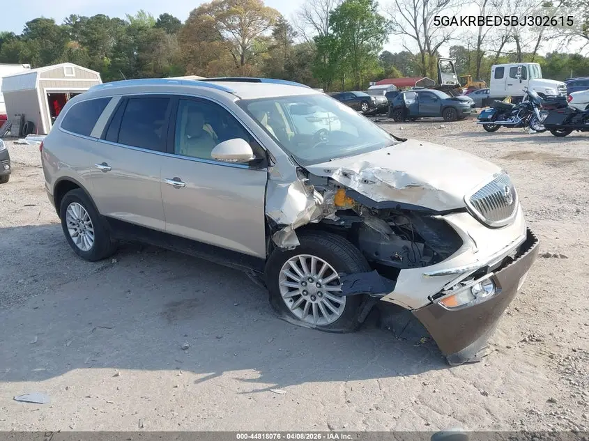 5GAKRBED5BJ302615 2011 Buick Enclave 1Xl