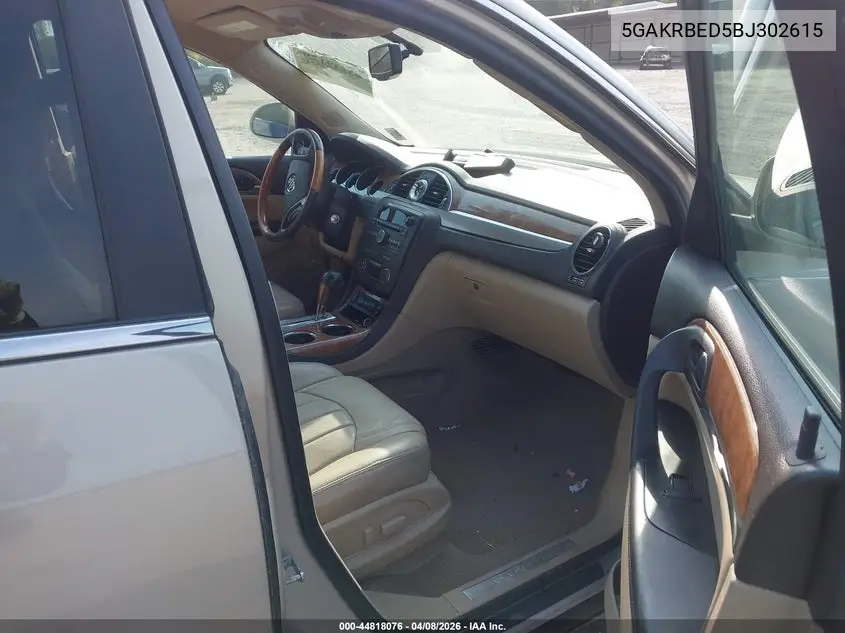 5GAKRBED5BJ302615 2011 Buick Enclave 1Xl