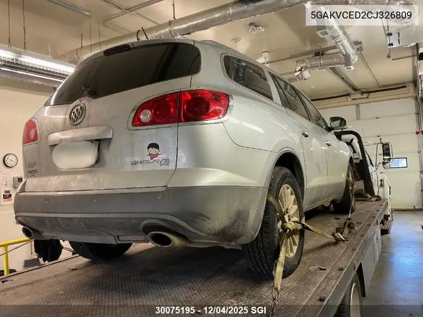 5GAKVCED2CJ326809 2012 Buick Enclave