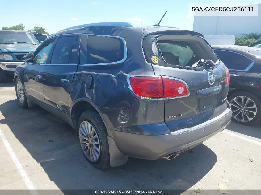 2012 Buick Enclave Leather VIN: 5GAKVCED5CJ256111 Lot: 39534915