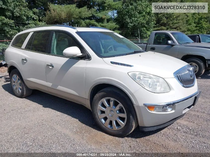 2012 Buick Enclave Leather VIN: 5GAKVCEDXCJ328310 Lot: 40174231