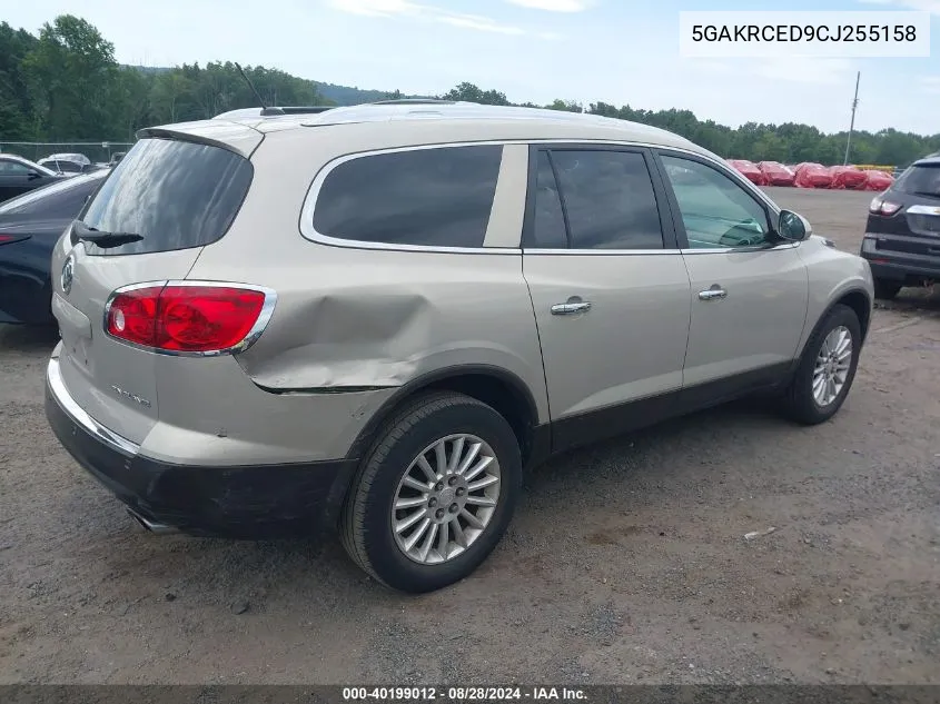 2012 Buick Enclave Leather VIN: 5GAKRCED9CJ255158 Lot: 40199012