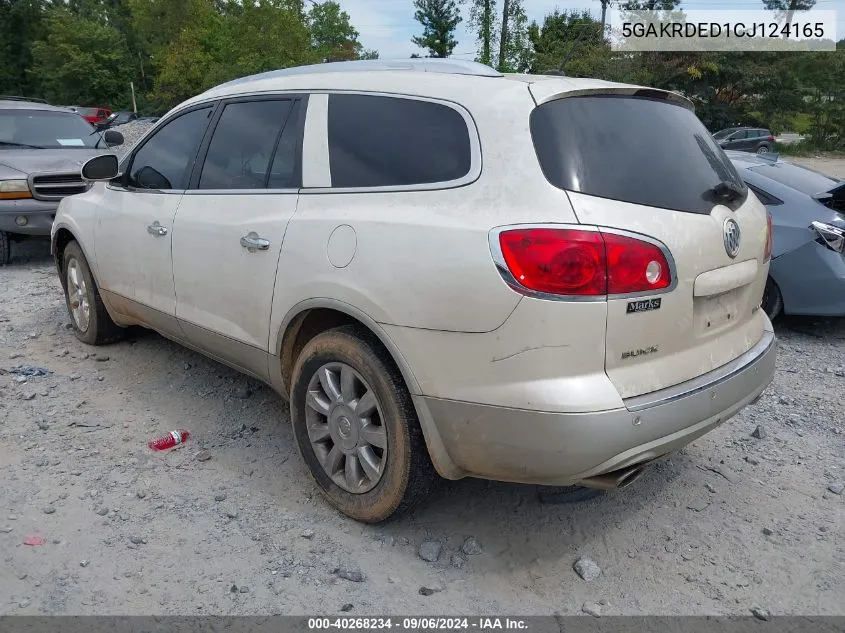 2012 Buick Enclave Premium VIN: 5GAKRDED1CJ124165 Lot: 40268234