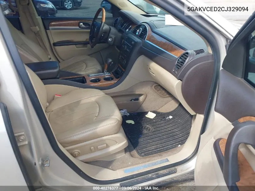 5GAKVCED2CJ329094 2012 Buick Enclave Leather