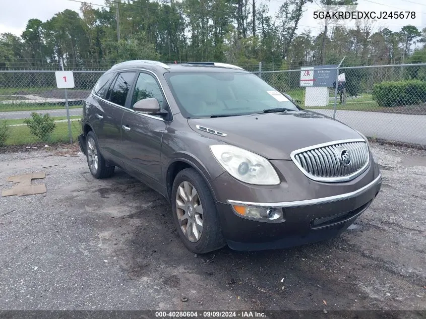 2012 Buick Enclave VIN: 5GAKRDEDXCJ245678 Lot: 40280604