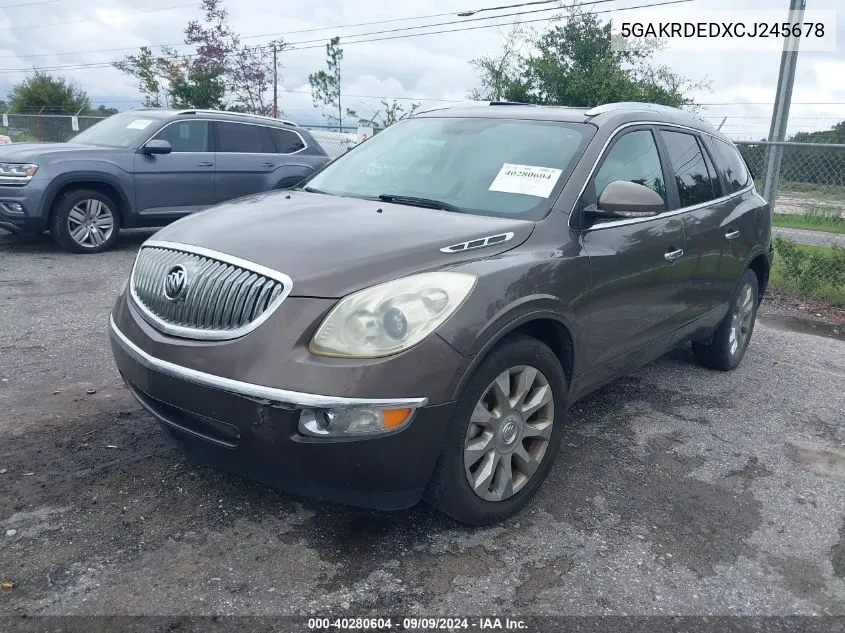 2012 Buick Enclave VIN: 5GAKRDEDXCJ245678 Lot: 40280604