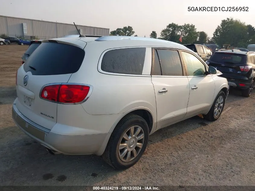 2012 Buick Enclave VIN: 5GAKRCED1CJ256952 Lot: 40324219