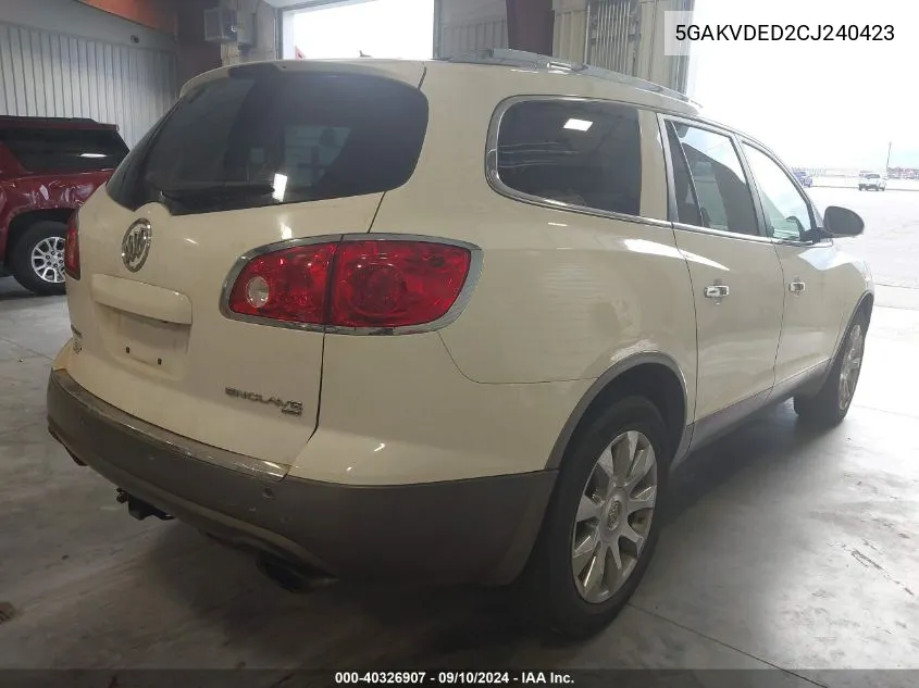 5GAKVDED2CJ240423 2012 Buick Enclave Premium