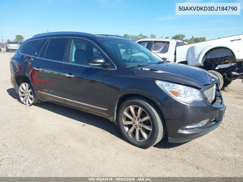 5GAKVDKD3DJ184790 2013 Buick Enclave Premium