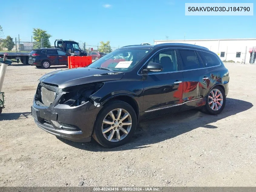 2013 Buick Enclave Premium VIN: 5GAKVDKD3DJ184790 Lot: 40243416