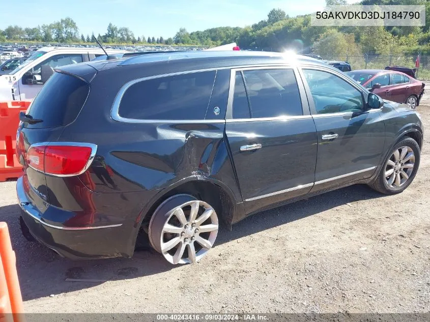 2013 Buick Enclave Premium VIN: 5GAKVDKD3DJ184790 Lot: 40243416