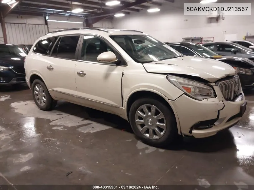 2013 Buick Enclave Leather VIN: 5GAKVCKD1DJ213567 Lot: 40315901