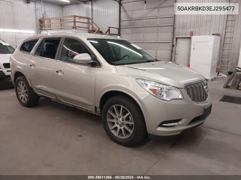 2014 Buick Enclave Leather VIN: 5GAKRBKD3EJ295477 Lot: 39511266