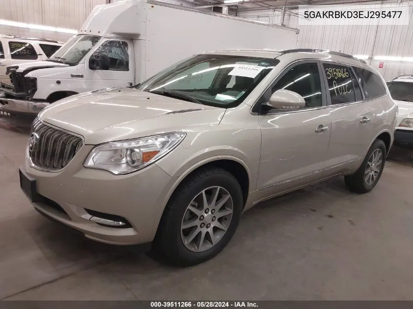 2014 Buick Enclave Leather VIN: 5GAKRBKD3EJ295477 Lot: 39511266