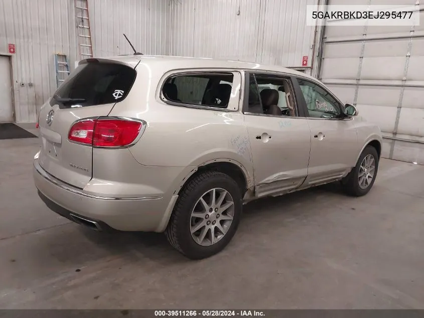 2014 Buick Enclave Leather VIN: 5GAKRBKD3EJ295477 Lot: 39511266