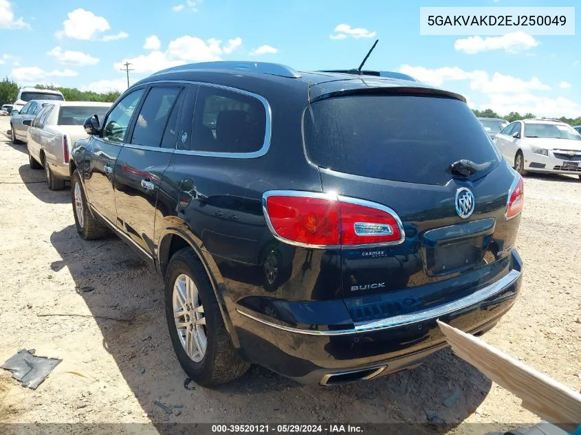 2014 Buick Enclave Convenience VIN: 5GAKVAKD2EJ250049 Lot: 39520121