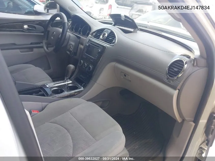 5GAKRAKD4EJ147834 2014 Buick Enclave Convenience