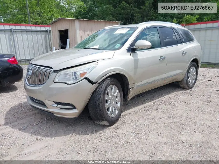 2014 Buick Enclave Premium VIN: 5GAKRCKD1EJ276867 Lot: 42093819