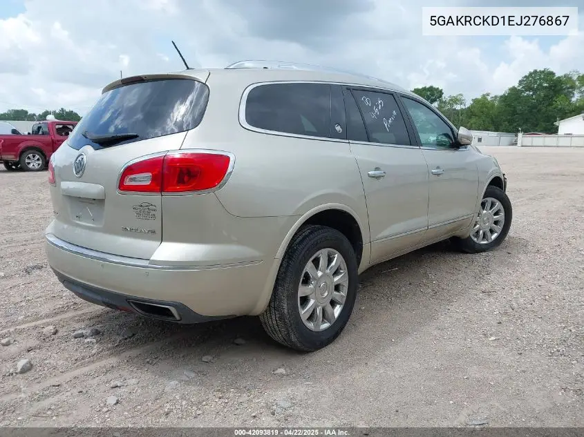 2014 Buick Enclave Premium VIN: 5GAKRCKD1EJ276867 Lot: 42093819