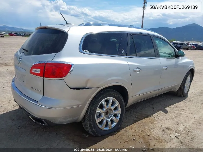 2015 Buick Enclave Leather VIN: 5GAKVBKD0FJ269139 Lot: 39499388